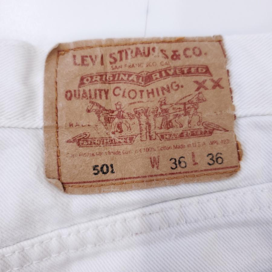 リーバイス 501 デニム パンツ 古着 白 90年代 90's W36 L36 LEVI'S