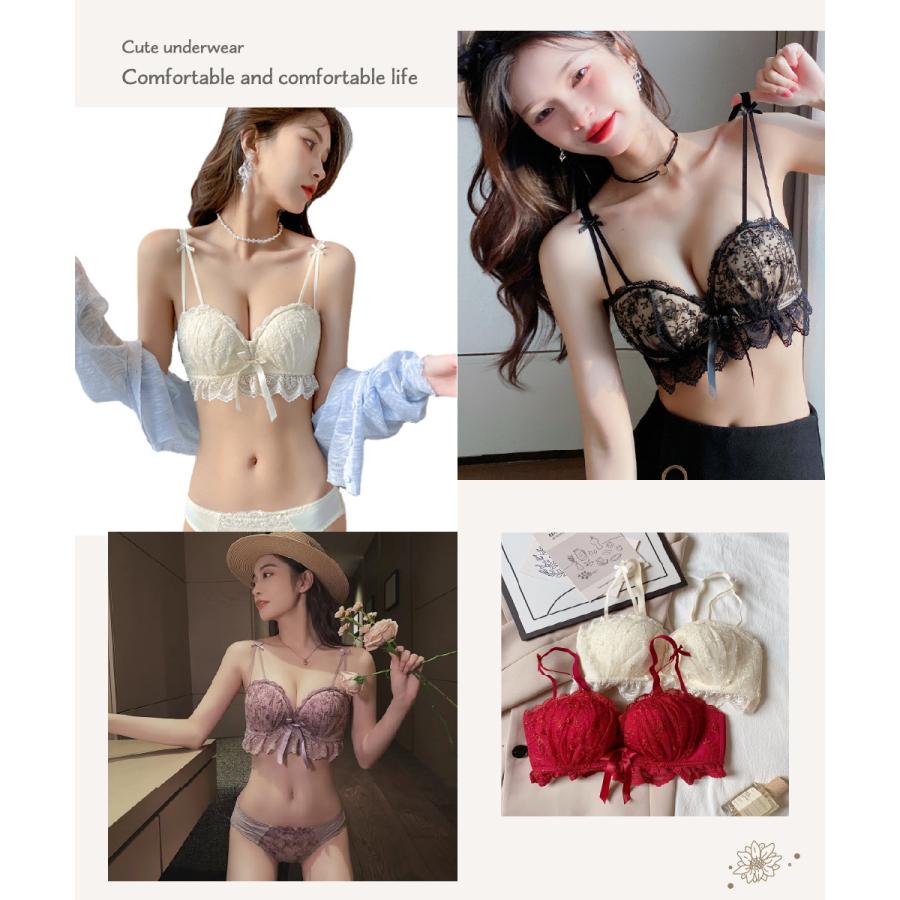 Lucille ブラジャー ショーツ セット ノンワイヤー 盛れる Lucille ブラジャー ショーツ セット ノンワイヤー 盛れる