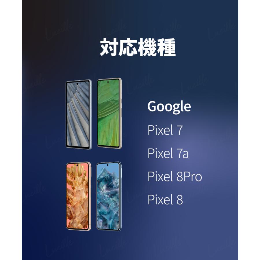 Android ガラス フィルム 2枚 Pixel 8 8Pro 7 7a 全画面 強化ガラス 保護 Google スマホ 保護フィルム 画面保護｜lucille-shop｜09