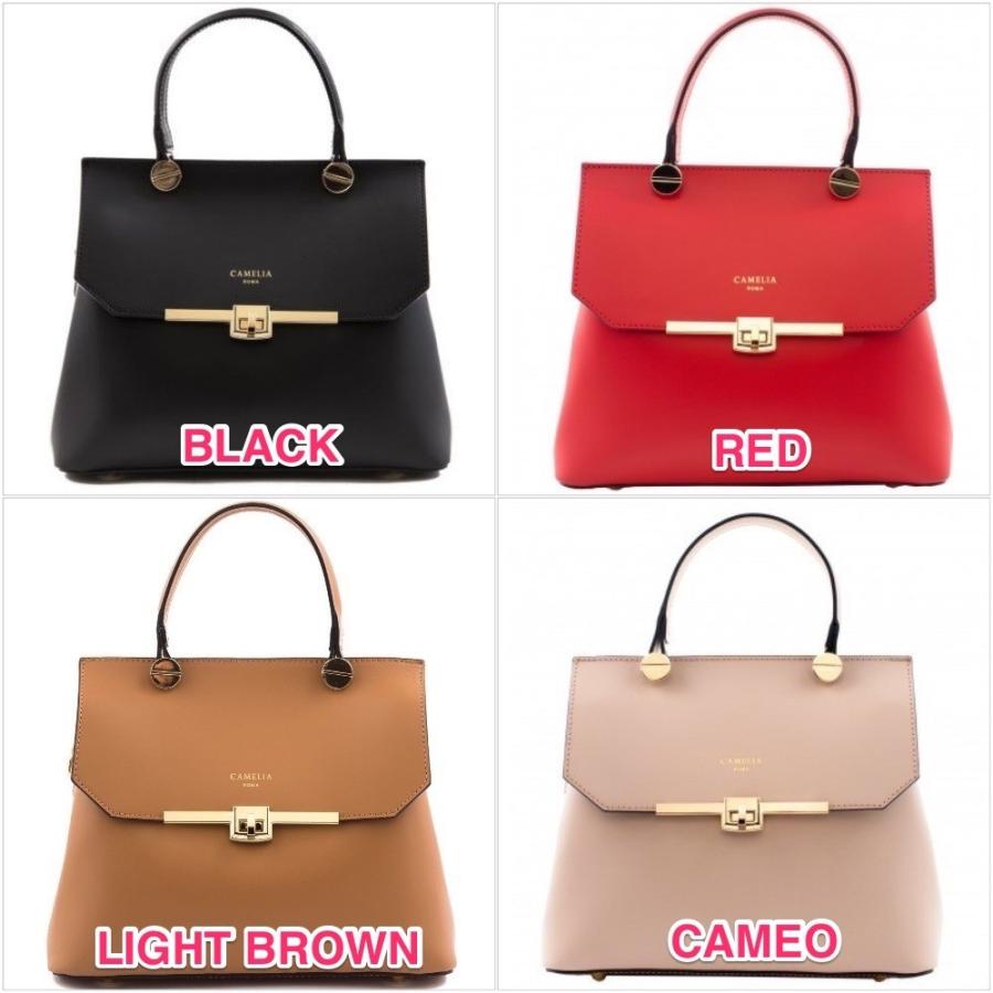 カメリアローマ CAMELIA ROMA レザー ハンドバッグ カメリアローマ CAMELIA ROMA レザー ハンドバッグ