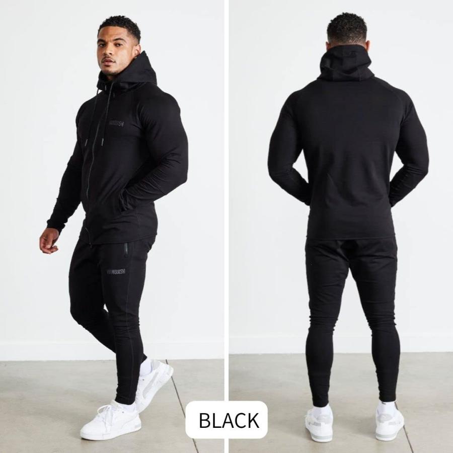 ヴァンキッシュ フィットネス VANQUISH FITNESS ECLIPSE V2 FULL ZIP FRONT HOODIE メンズ ジョガーパンツ スポーツウエア 正規品｜lucina-online｜03