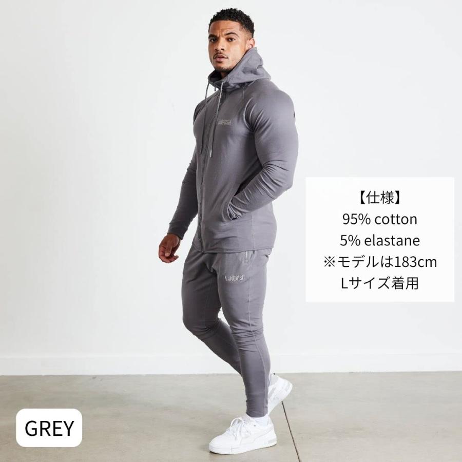 ヴァンキッシュ フィットネス VANQUISH FITNESS ECLIPSE V2 FULL ZIP FRONT HOODIE メンズ ジョガーパンツ スポーツウエア 正規品｜lucina-online｜08