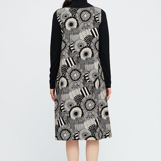 海外限定 マリメッコ Marimekko X Uniqlo マリメッコ X ユニクロ Aライン スリーブレス ワンピース 花柄 ノースリーブ Flowerop ブランドアップ 通販 Yahoo ショッピング
