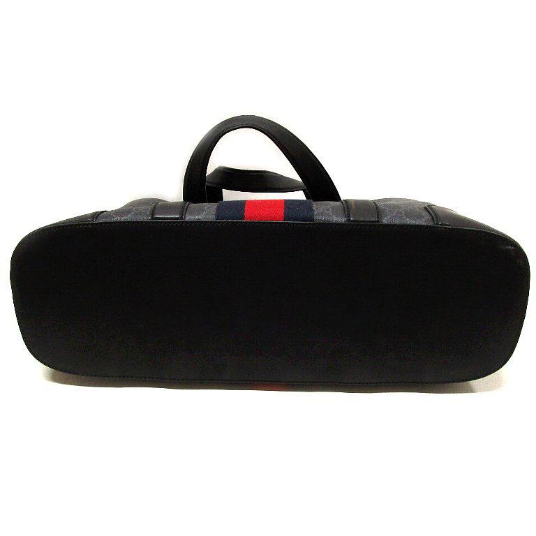 GUCCI（グッチ） シェリー GGスプリーム トートバッグ ブラック 495560 