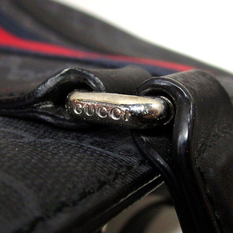 GUCCI（グッチ） シェリー GGスプリーム トートバッグ ブラック 495560 