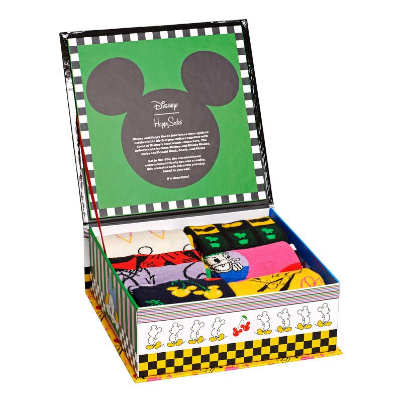 本日超得 Happy Socks ディズニー レディース メンズ ギフト ソックス 6足セット 靴下 おしゃれ ブランド 可愛い かわいい クルー丈 カジュアル 黒 白 クライマックスセール