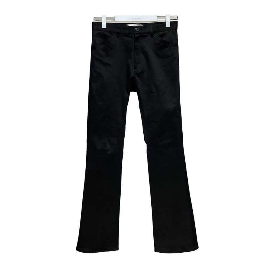 パンツ メンズ Flared skinny pants フレアスキニーパンツ ボトムス フレアパンツ スキニー スラックス ブーツカット ストレッチ シンプル おしゃれ ブラック 黒｜lucius｜03