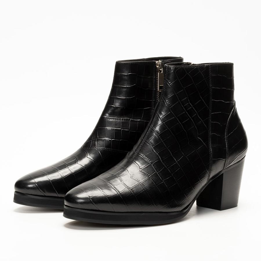 Vintage 80s 90s DONKEY メンズ ヒールブーツ サイドジップ 80's USA製 STAFFORD サイドジップ ブーツ 茶系 26cm