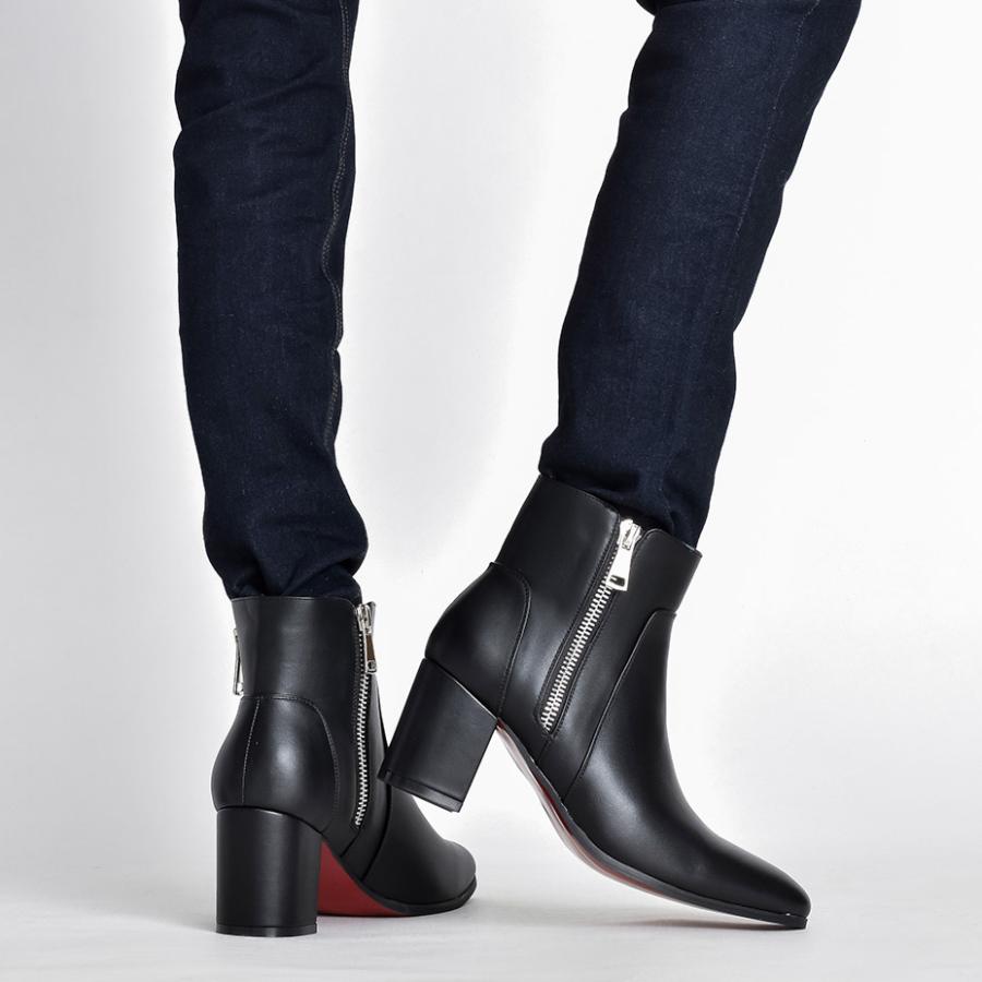 endevice（エンデヴァイス） ブーツ メンズ ブランド 厚底 革 ヒール