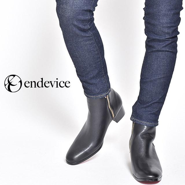 新品未使用endevice メンズ　ハイヒールブーツ　27cm endevice ブーツ プラットフォーム レザー ハイヒールブーツ