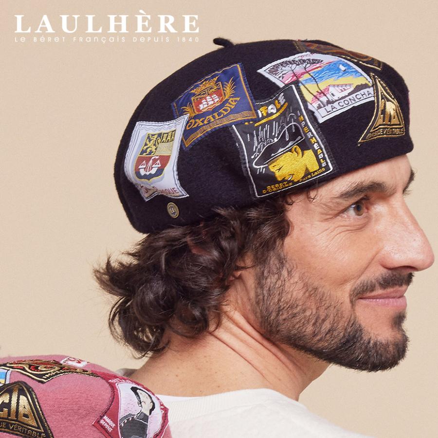 LAULHERE ベレー帽 レディース メンズ 男女兼用 ウール 帽子 LAULHERE ベレー帽 レディース メンズ 男女兼用 ウール 帽子