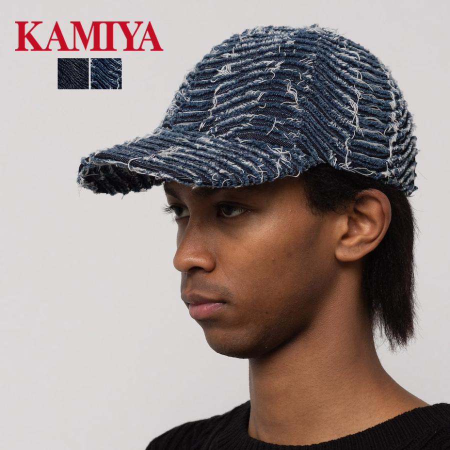 KAMIYA カミヤ CA4LA コラボレーション Wave Denim Cap キャップ KAMIYA カミヤ CA4LA コラボレーション Wave Denim Cap キャップ