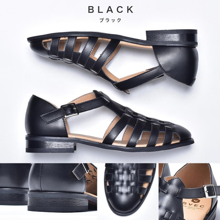 SVEC（シュベック） グルカサンダル レディース 本革 靴下 50代