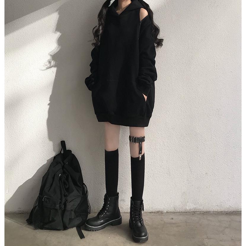 病みかわ　女の子　パーカー　ゴスロリ　パンク　ロック　原宿　黒　ブラック 楽天市場】ビビッドグルーミー クマミミパーカー クマ耳 長袖 原宿