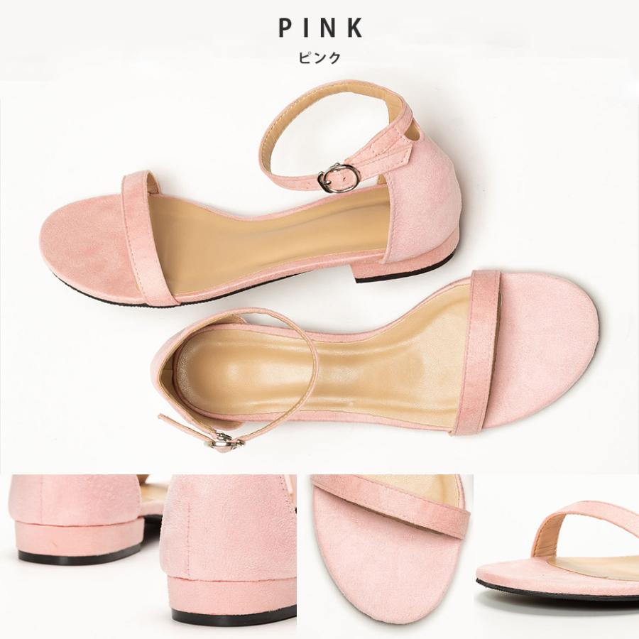 サンダル レディース アンクルストラップ オープントゥサンダル