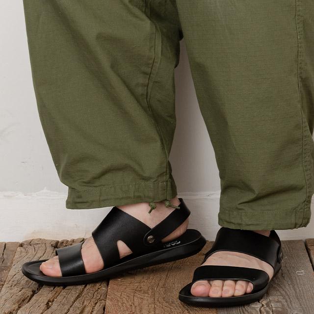 サンダル メンズ 革 レザー レザーサンダル バックストラップ トング