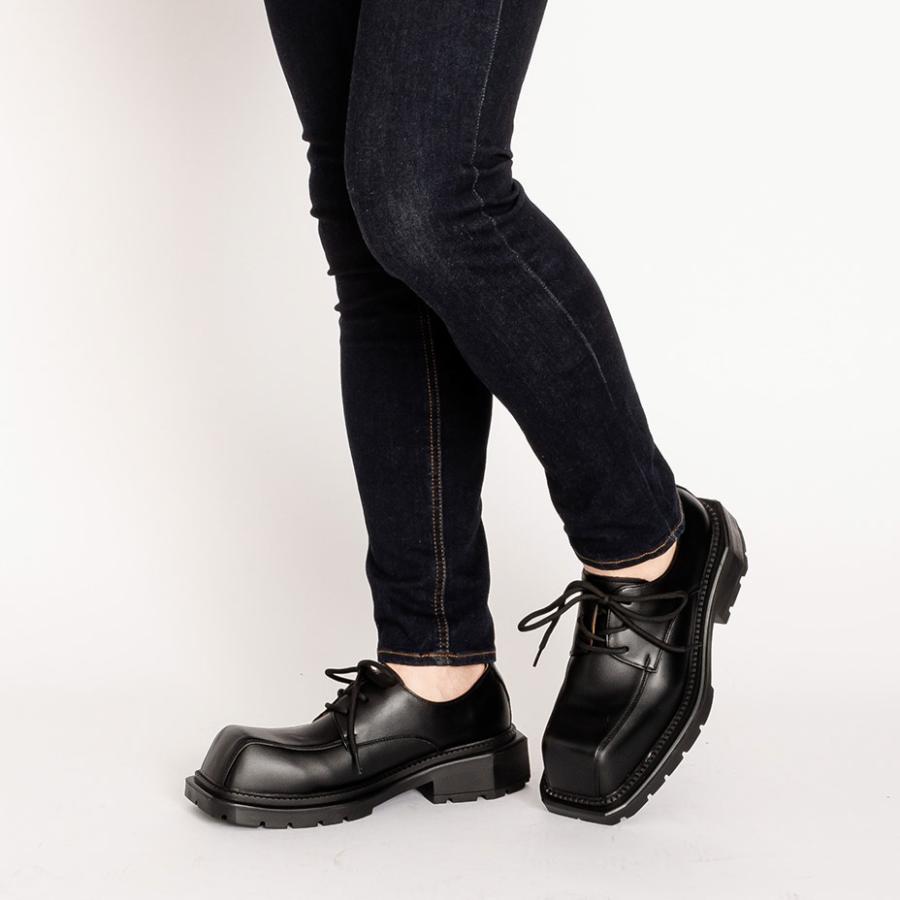 SVEC（シュベック） カジュアルシューズ メンズ スクエアトゥ 厚底