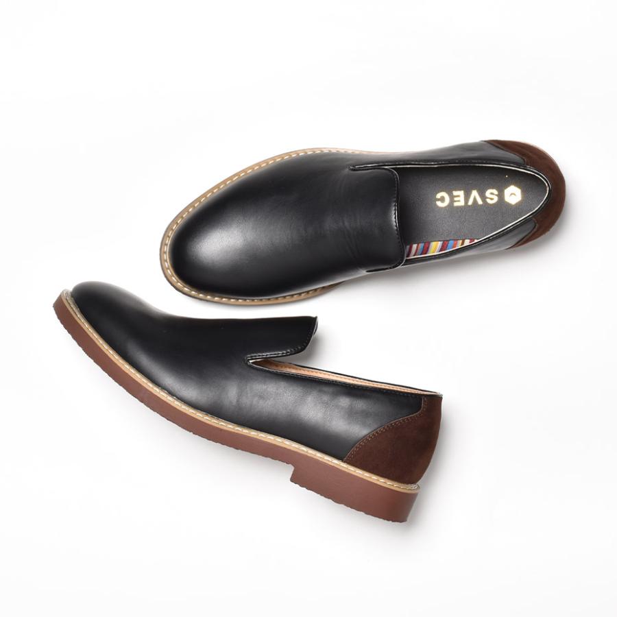 SVEC（シュベック） スリッポン メンズ ローファー スリッポンシューズ