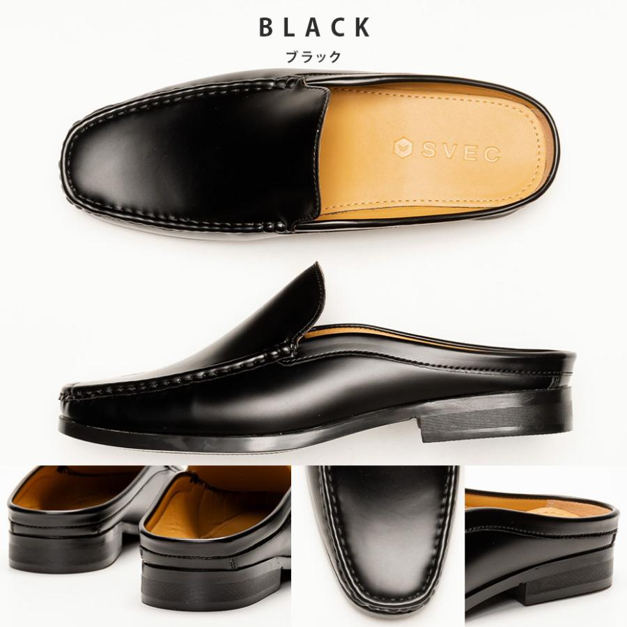 SVEC（シュベック） ローファー メンズ サンダル かかとなし ミュール