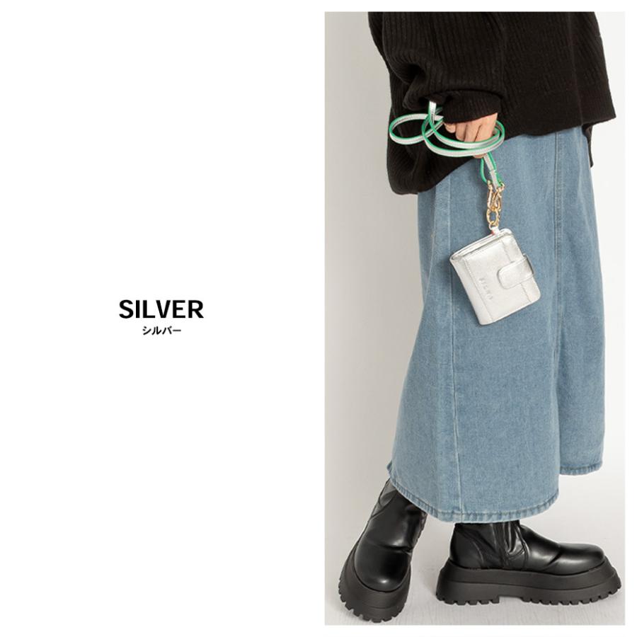 SILNA minacolo 財布 レディース 二つ折り 本革 コンパクト 牛革 SILNA minacolo 財布 レディース 二つ折り 本革 コンパクト 牛革