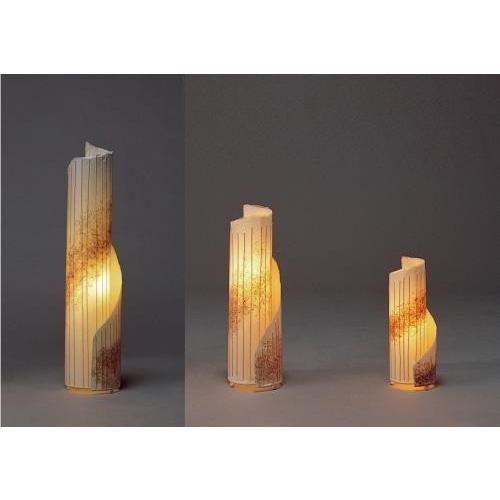 S-606 スタンドライト H35cm 特選美濃和紙照明Fores 竹ひご入り創作