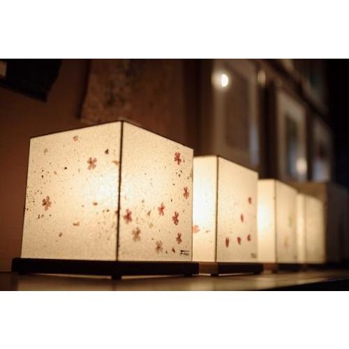 WB-134 和紙ミニスタンド 麻落水紙( 白) 特選美濃和紙照明Fores CUBE 