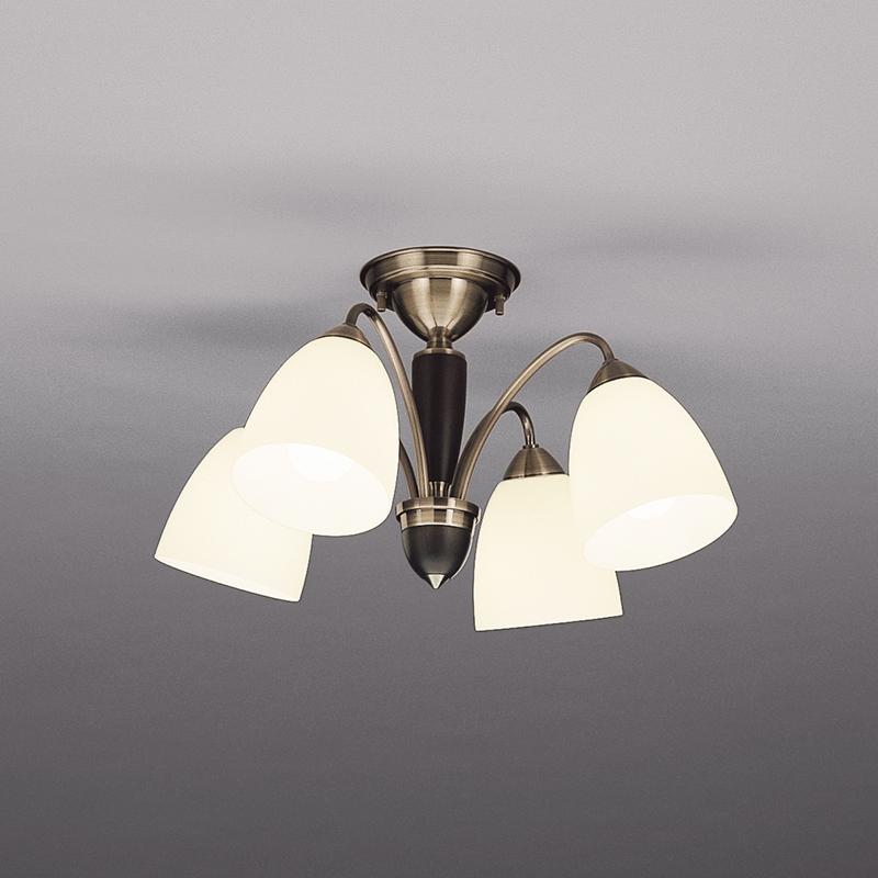 山田照明 シャンデリア6灯 ガラスシャンデリア ガラスシェード北欧