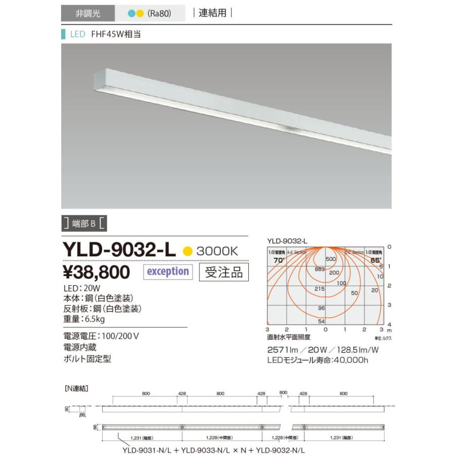 YLD-9032-L 山田照明 X-Section86（クロス・セクション86） ベースライト