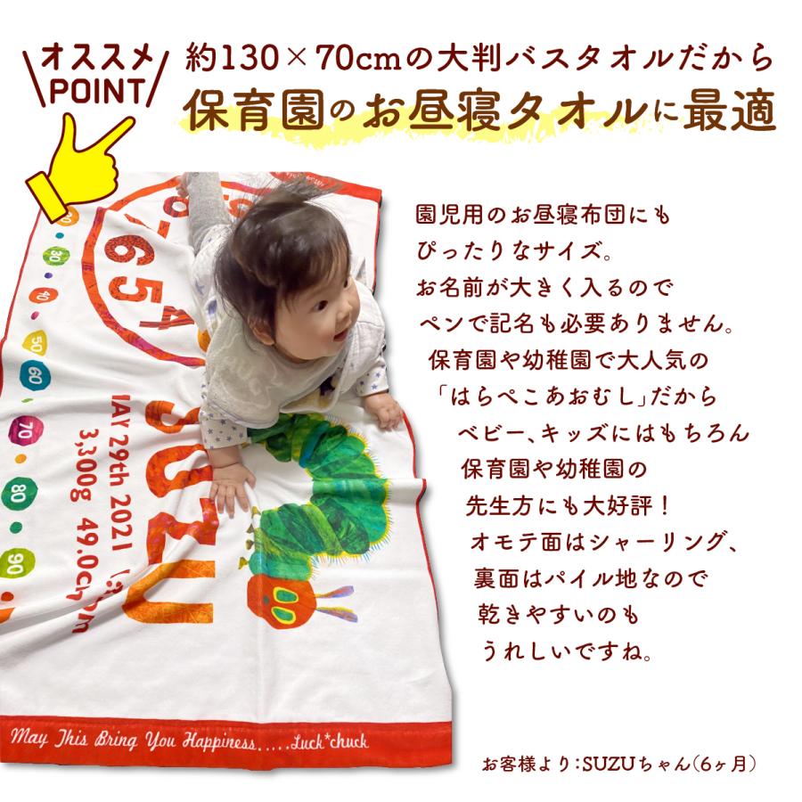 ERIC CARLE（エリックカール） 出産祝い 名入れ 今治製 バスタオル