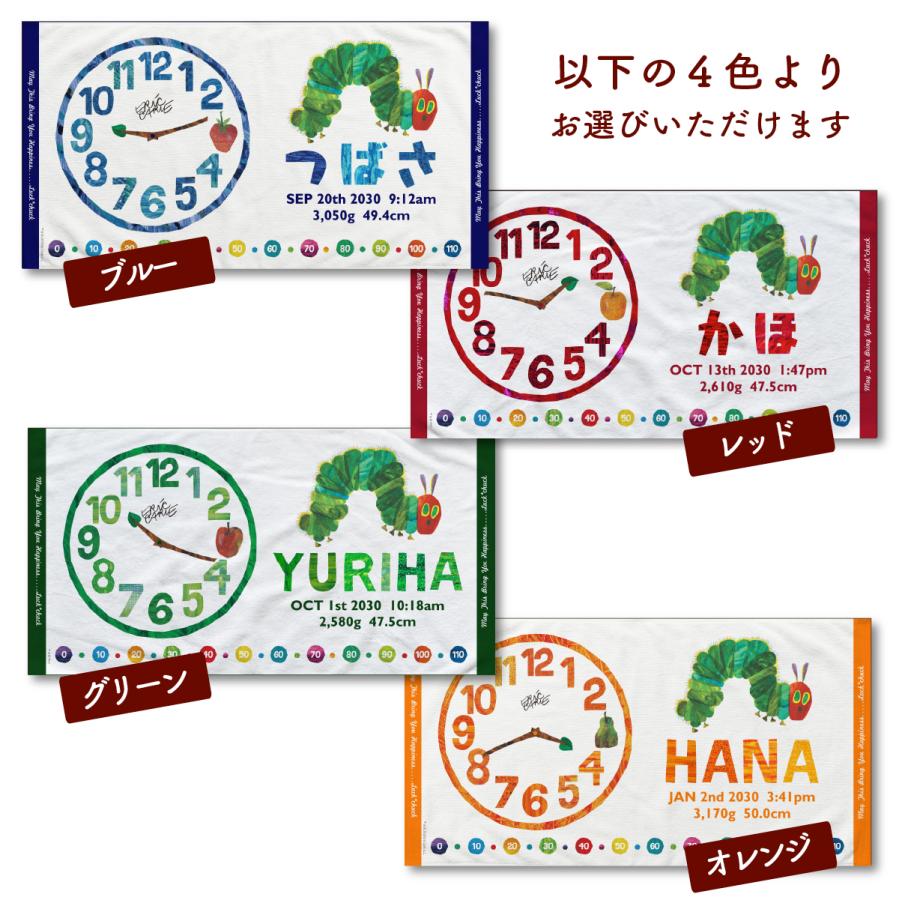 ERIC CARLE（エリックカール） 出産祝い 名入れ 今治製 バスタオル