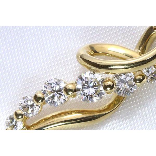 シンプル縦ライン ダイヤモンド 0.50カラット ネックレス K18