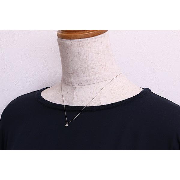 ダイヤモンド 0.2カラット ネックレス PT900/PT850 1点留めプチ 一粒