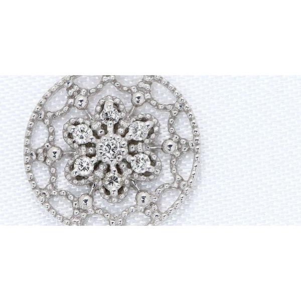 ダイヤモンド 0.060ct ネックレス K18 PG WG PT PetitJewel