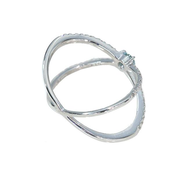 ブルーダイヤモンド（トリーテッド） リング/指輪 0.170ct プラチナ900 PT900 カラーダイア  /青(ブルー)/セレクションジュエリー・新品/届10/1点ものの画像