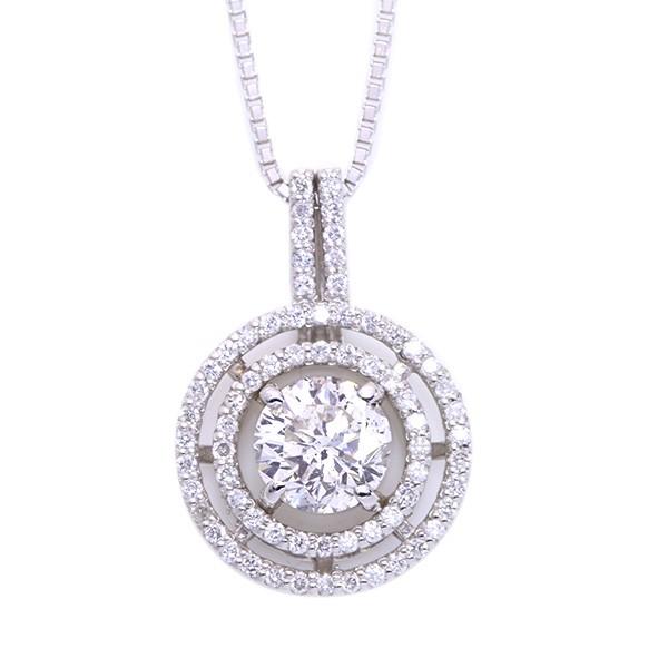 ダイヤモンド 1.209カラット J I1 GOOD ネックレス PT900/PT850 価値