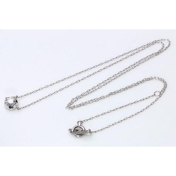 一粒 ダイヤモンド 0.24カラット ネックレス PT900/PT850 必需品の