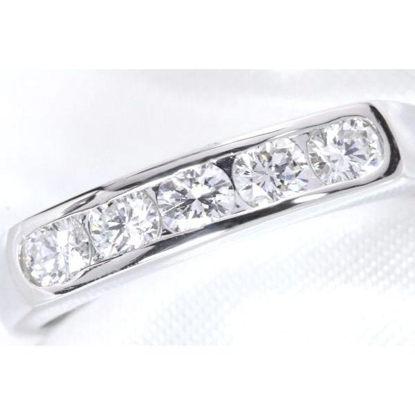 S」刻印 VVSレベルの一文字 ダイヤモンド 0.5カラット リング/指輪