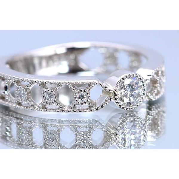 ダイヤモンド合計0.2ctUP PT900（K18/PG/WG） リング アラベスク