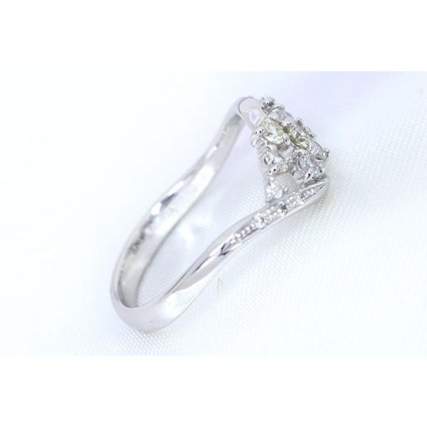 ダイヤモンド 0.35ct K18WG（選べる金種） リング/指輪 ダイヤのスバル！輝きと空間の絶妙バランス /白・透明(ホワイト)/受注生産品・新品/届30｜luck-jewel｜06