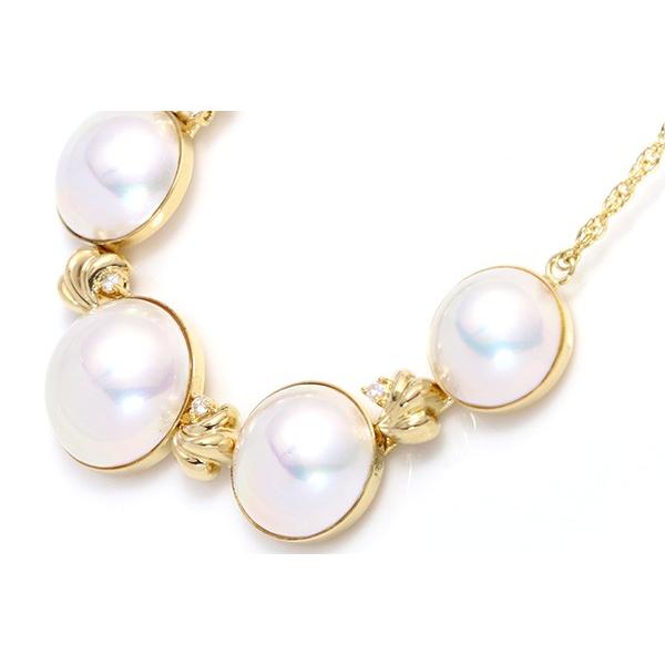 TASAKI（タサキ） マベパール 14-11ミリ ネックレス K18 デコルテに 