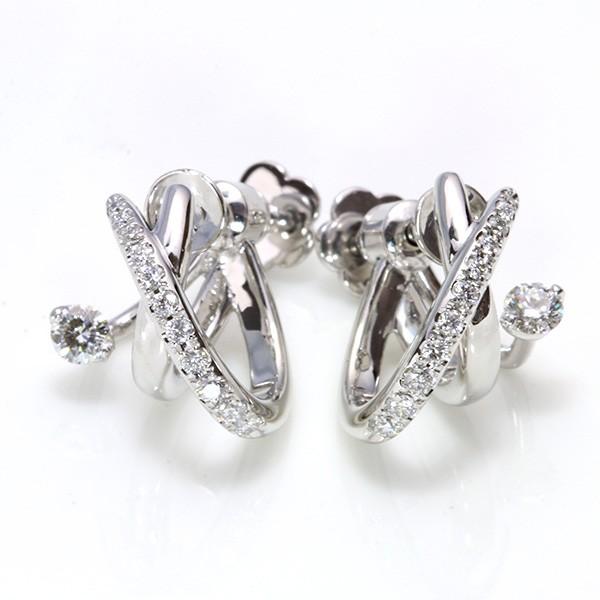 上質VSレベル ダイヤモンド 0.35ct 最新金具のイヤリング PT900 