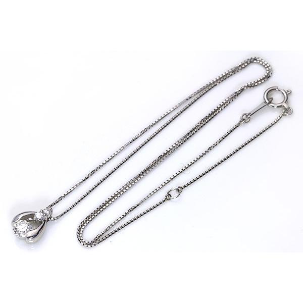 上質 ダイヤモンド 0.32カラット ネックレス PT900/PT850 ダイヤプチ  