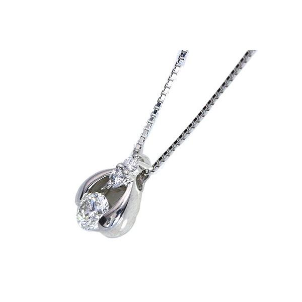 上質 ダイヤモンド 0.32カラット ネックレス PT900/PT850 ダイヤプチ  