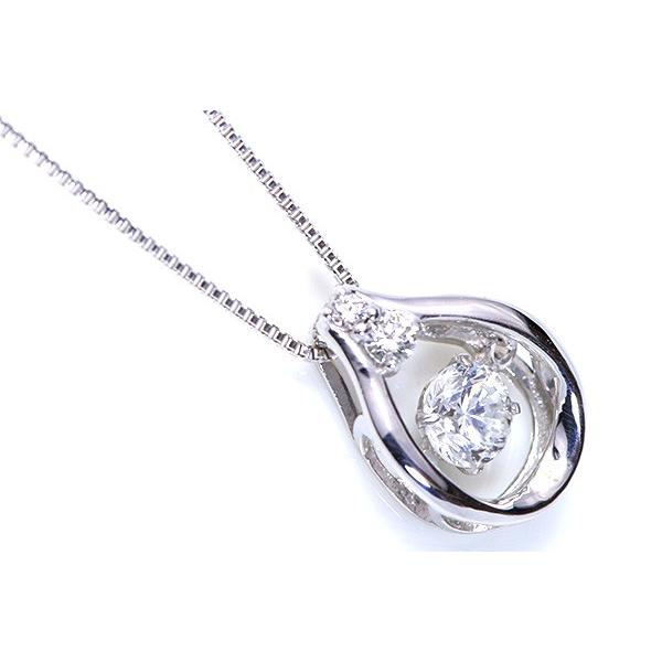 Dancing Stone クロスフォー ダイヤモンド 0.26ct ネックレス K18WGホワイトゴールド限定 ダンシング /白・透明(ホワイト)/セレクトブランド・新品/届10/の画像
