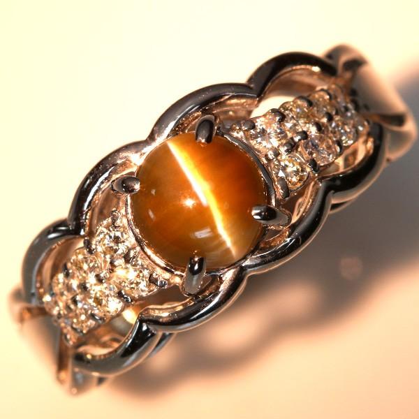 トップクラス クリソベリルキャッツアイ 1.52ct リング/指輪 PT900 