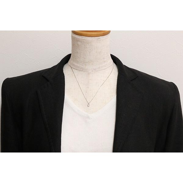 ダイヤモンド ネックレス 0.463カラット プラチナ PT900/PT850 一粒 