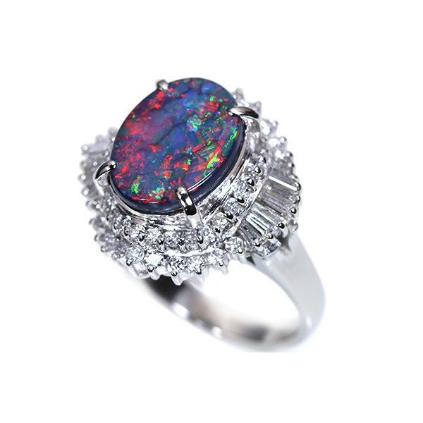 ブラックオパール 価値ある赤斑溢れる トップレベル 3.25カラット