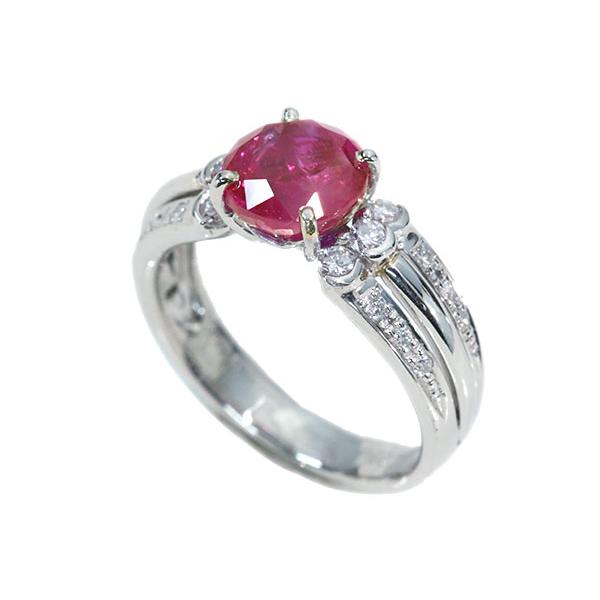 ルビー リング/指輪 2.610ct プラチナ900 PT900 貫録の大粒2ct超え