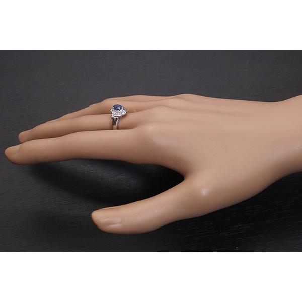 サファイヤ リング/指輪 0.5カラット プラチナ900 PT900 爽やかな青  