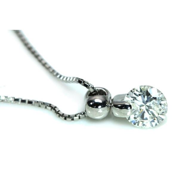 上質 ダイヤモンド ネックレス 0.57ct プラチナ PT900/PT850 一粒 1点